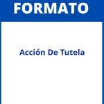 Formato Accion De Tutela