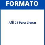 Formato Afil 01 Para Llenar