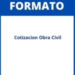 Formato Cotizacion Obra Civil