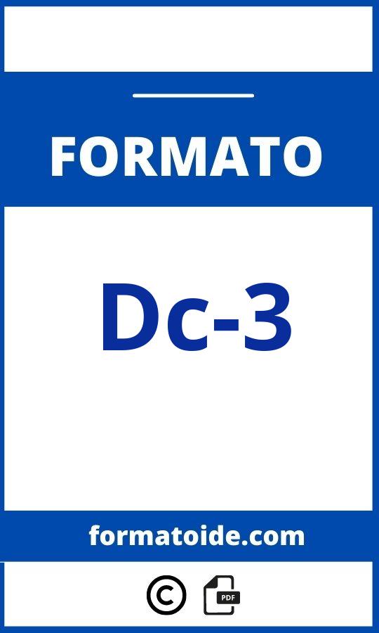 Formato Dc-3