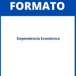 Formato De Dependencia Economica