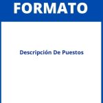 Formato De Descripcion De Puestos