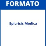 Formato De Epicrisis Medica