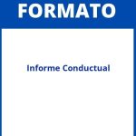 Formato De Informe Conductual