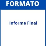Formato De Informe Final