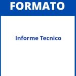 Formato De Informe Tecnico