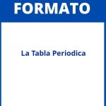 Formato De La Tabla Periodica