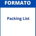 Formato De Packing List