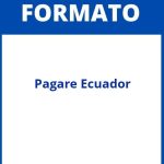 Formato De Pagare Ecuador