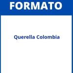 Formato De Querella Colombia