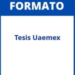 Formato De Tesis Uaemex