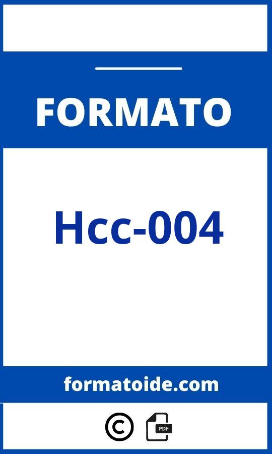 Formato Hcc-004