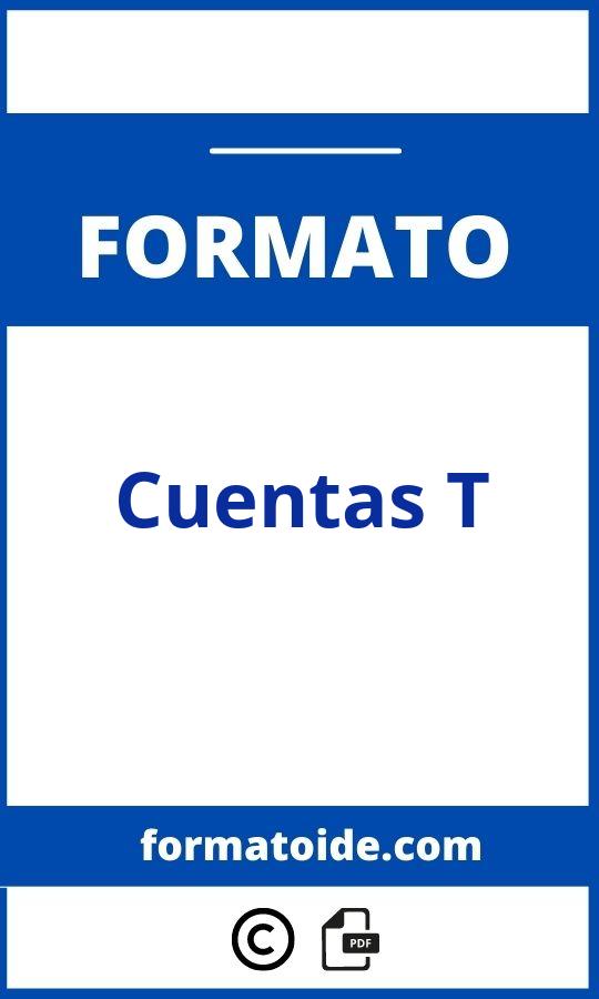 Formato Para Cuentas T