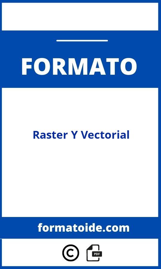 Formato Raster Y Vectorial