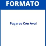 Formatos De Pagares Con Aval